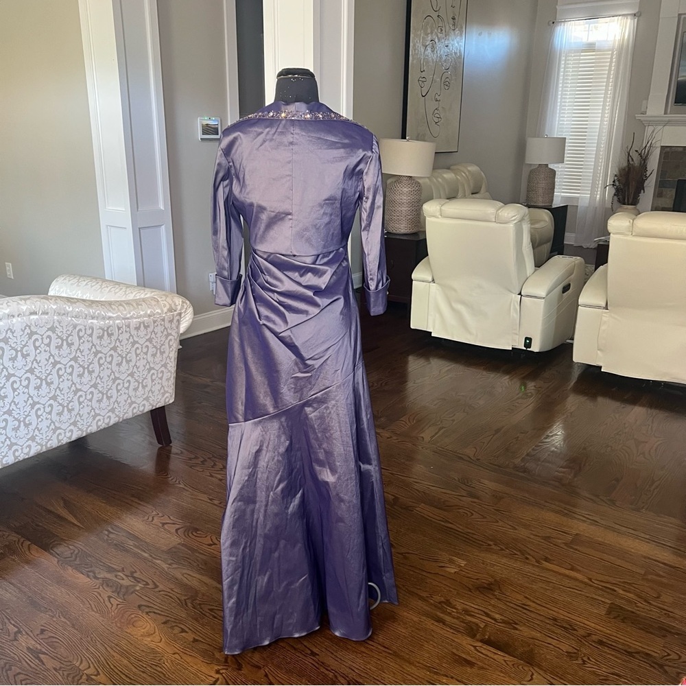 Ignite Evenings by Carol Lin Purple Formal Dress Size 10 - Picture 11 of 15